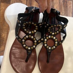 Black Studded sandals by Steve madden 6.5